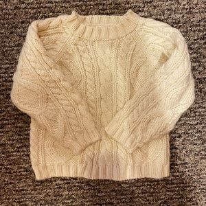 Old Navy Baby Toddler 2T Irish ☘️ Looking Sweater Acrylic Wool Blend Cream